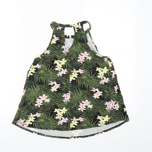Dorothy Perkins Womens Green Floral  Basic Tank Size 10