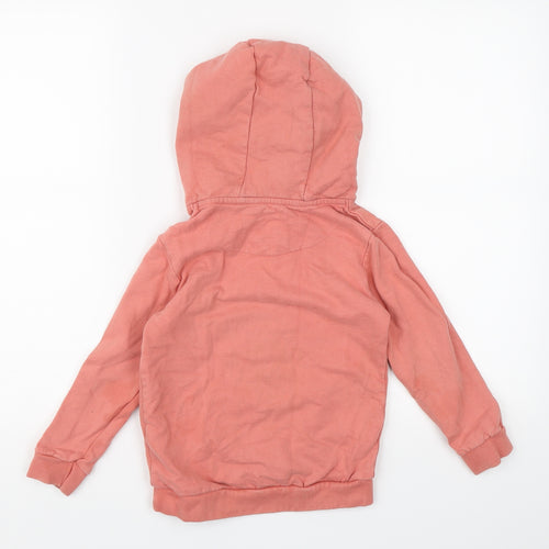 SoulCal&Co Girls Pink  Jersey Pullover Hoodie Size 5-6 Years