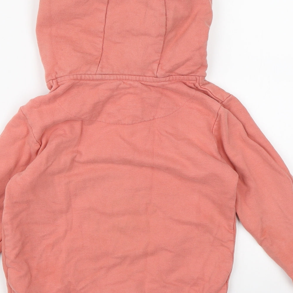 SoulCal&Co Girls Pink  Jersey Pullover Hoodie Size 5-6 Years