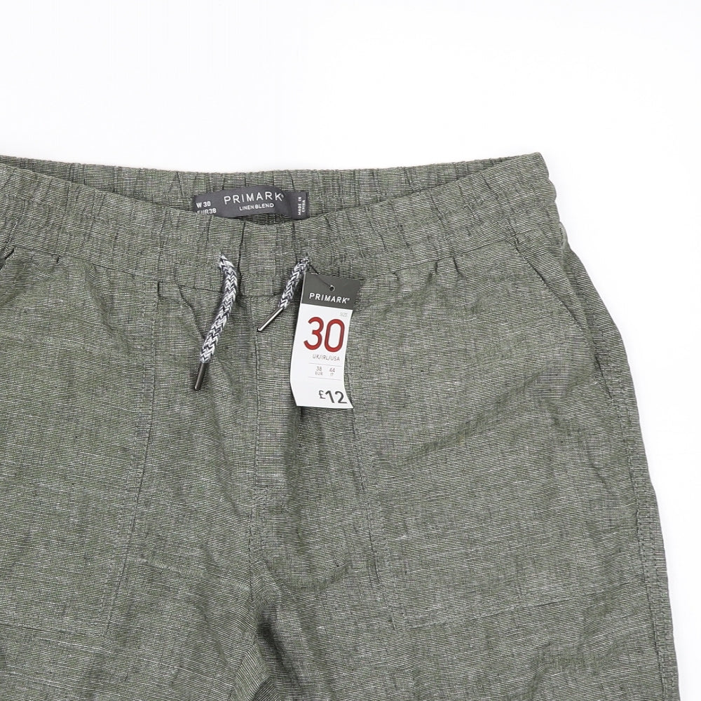Primark Mens Green   Chino Shorts
