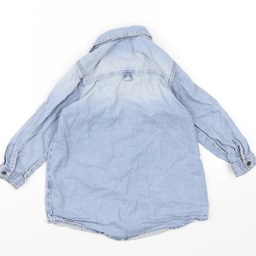 NEXT Boys Blue  Denim Basic Button-Up Size 4 Years