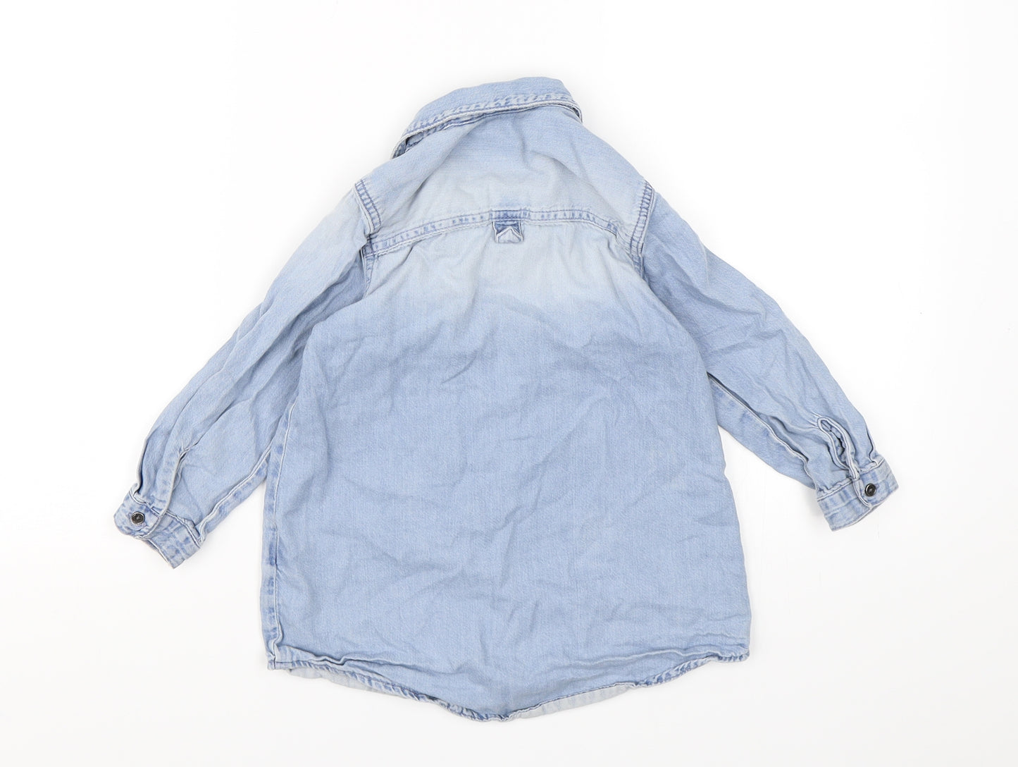 NEXT Boys Blue  Denim Basic Button-Up Size 4 Years