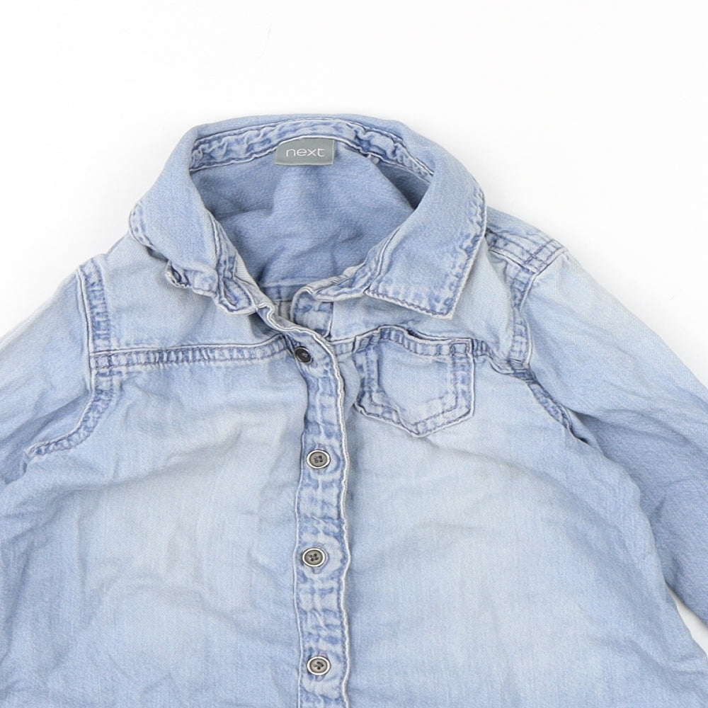 NEXT Boys Blue  Denim Basic Button-Up Size 4 Years