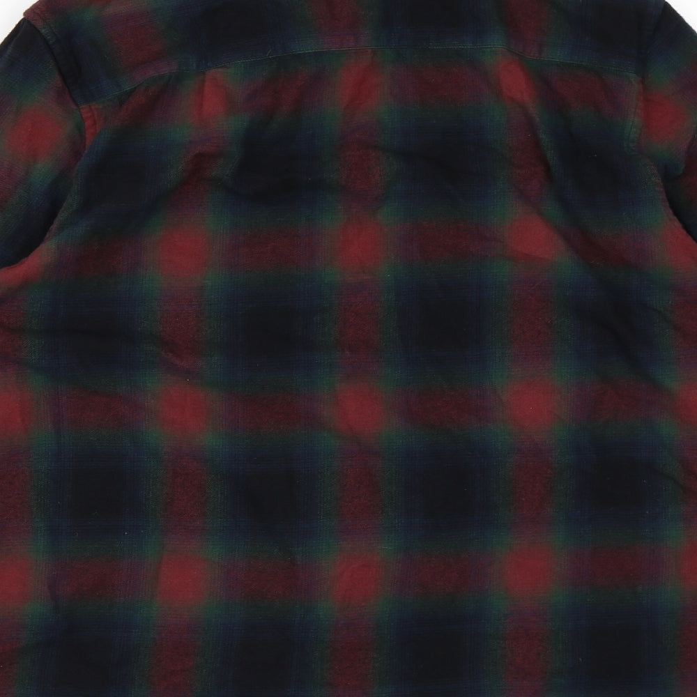 Topman Mens Red Check   Button-Up Size S