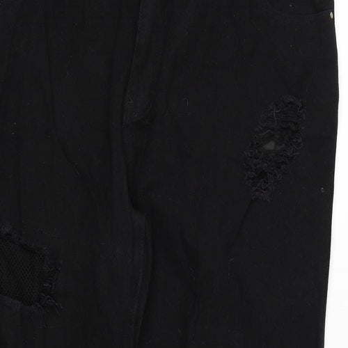 pep&co Womens Black  Denim Skinny Jeans Size 22 L28 in