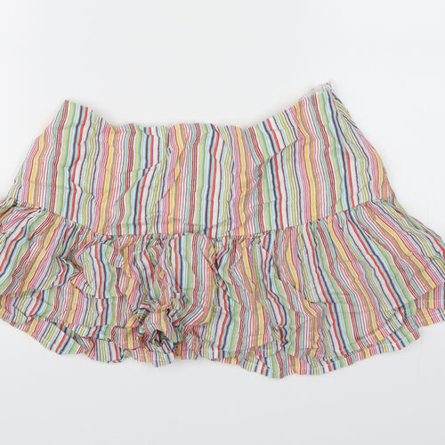 BAY Womens Multicoloured Striped  Skater Skirt Size 10