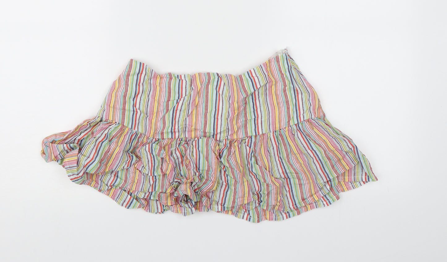 BAY Womens Multicoloured Striped  Skater Skirt Size 10
