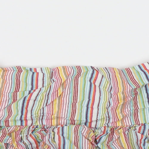 BAY Womens Multicoloured Striped  Skater Skirt Size 10