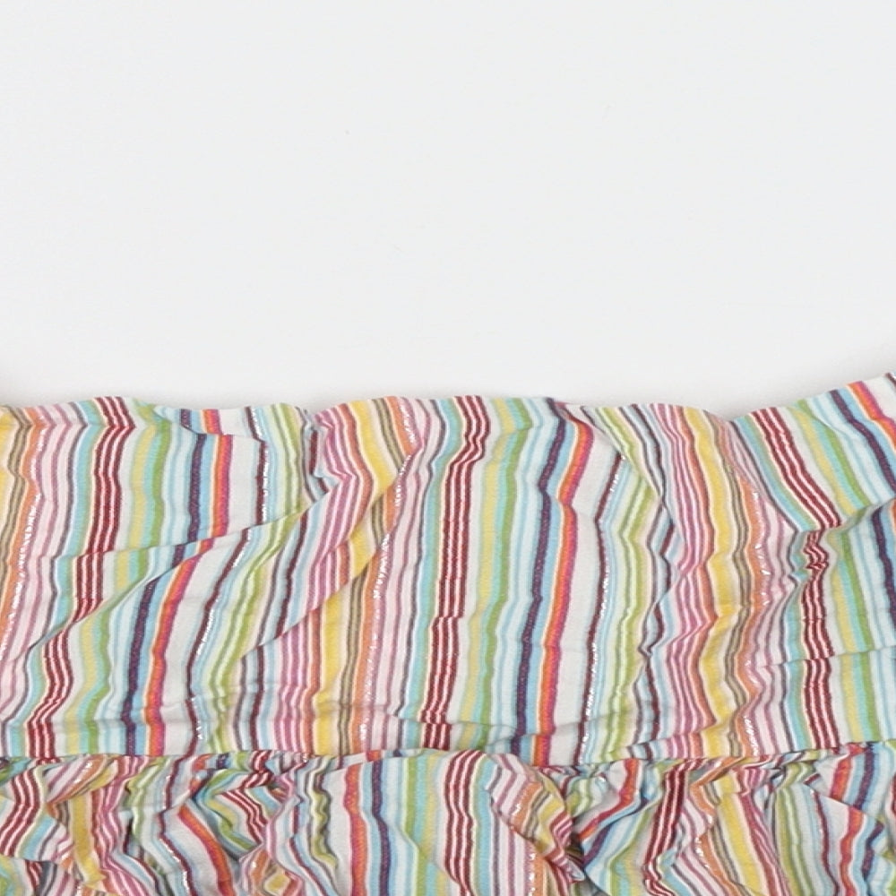 BAY Womens Multicoloured Striped  Skater Skirt Size 10