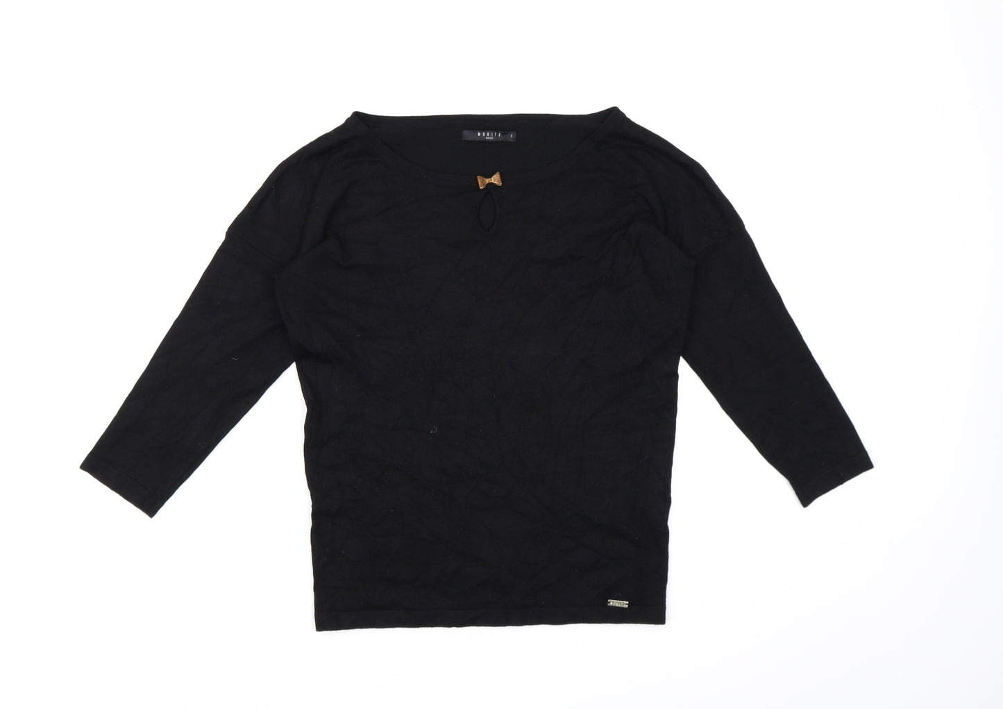 Mohito Womens Black  Knit Pullover Jumper Size S