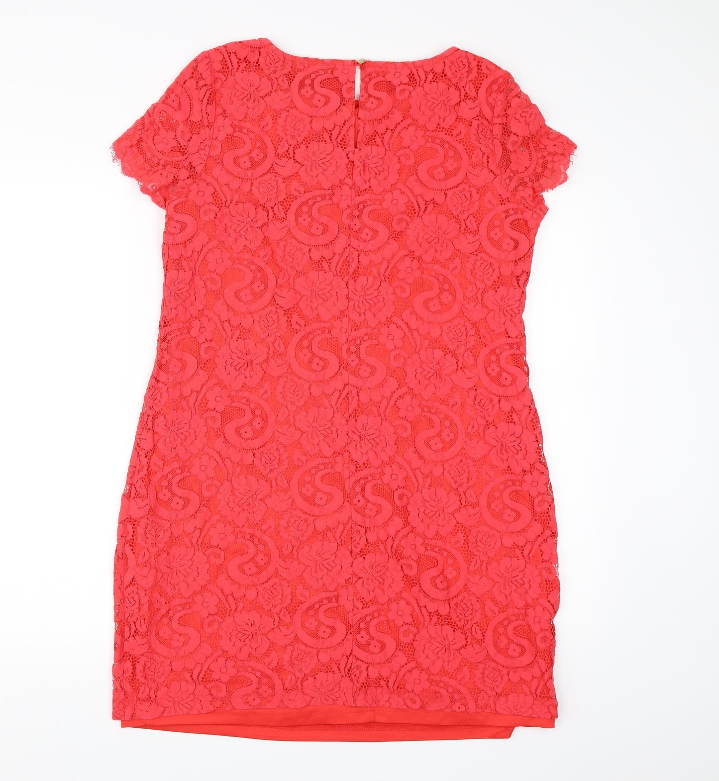 Dorothy Perkins Womens Pink Floral Lace A-Line  Size 14
