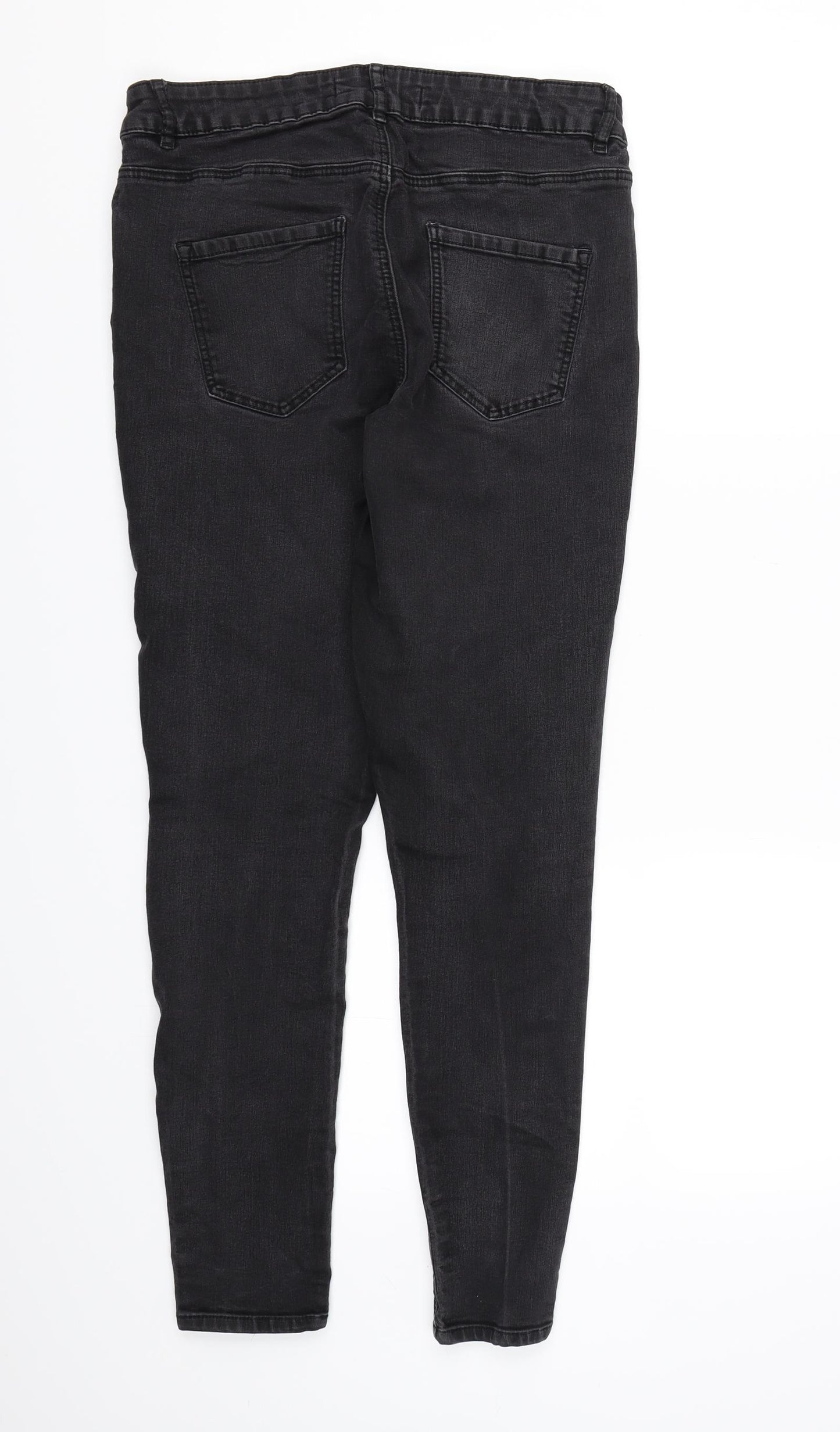 George Womens Black  Denim Skinny Jeans Size 14 L26 in