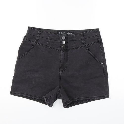 Denim CO. Womens Grey  Denim Hot Pants Shorts Size 16