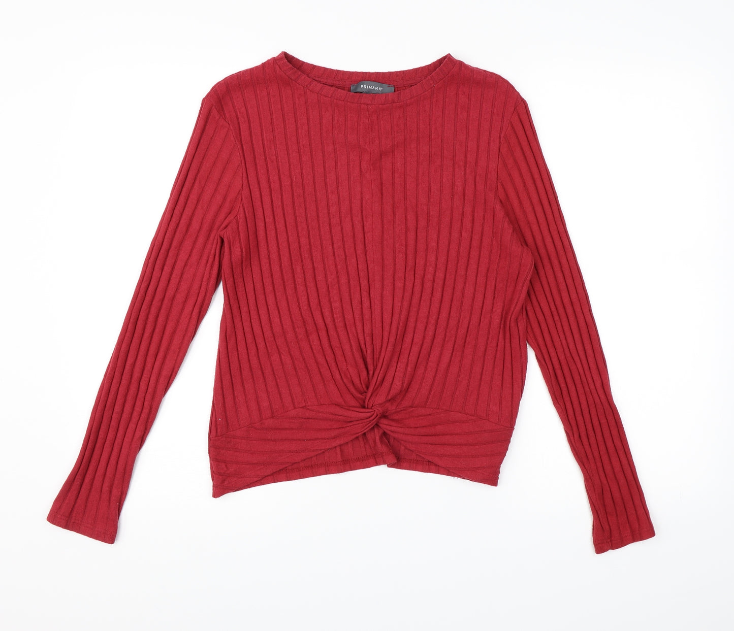 Primark Womens Red   Wrap Jumper Size 18