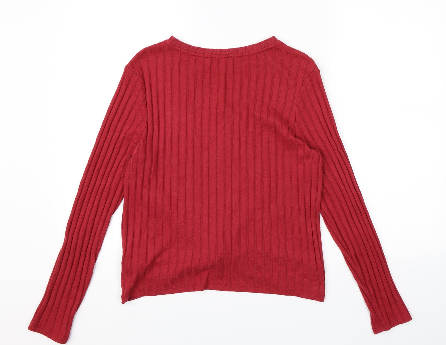 Primark Womens Red   Wrap Jumper Size 18