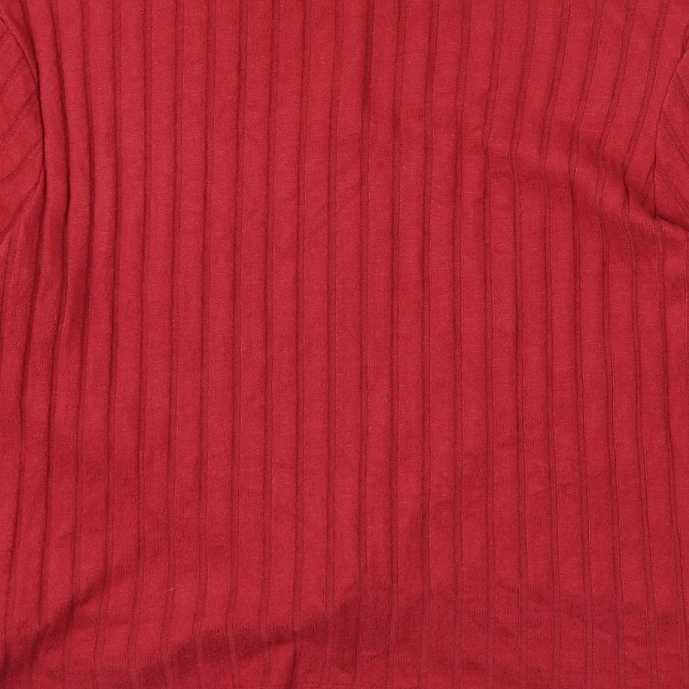 Primark Womens Red   Wrap Jumper Size 18