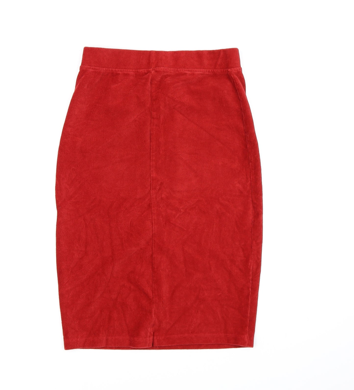 TU Womens Red  Corduroy A-Line Skirt Size 12