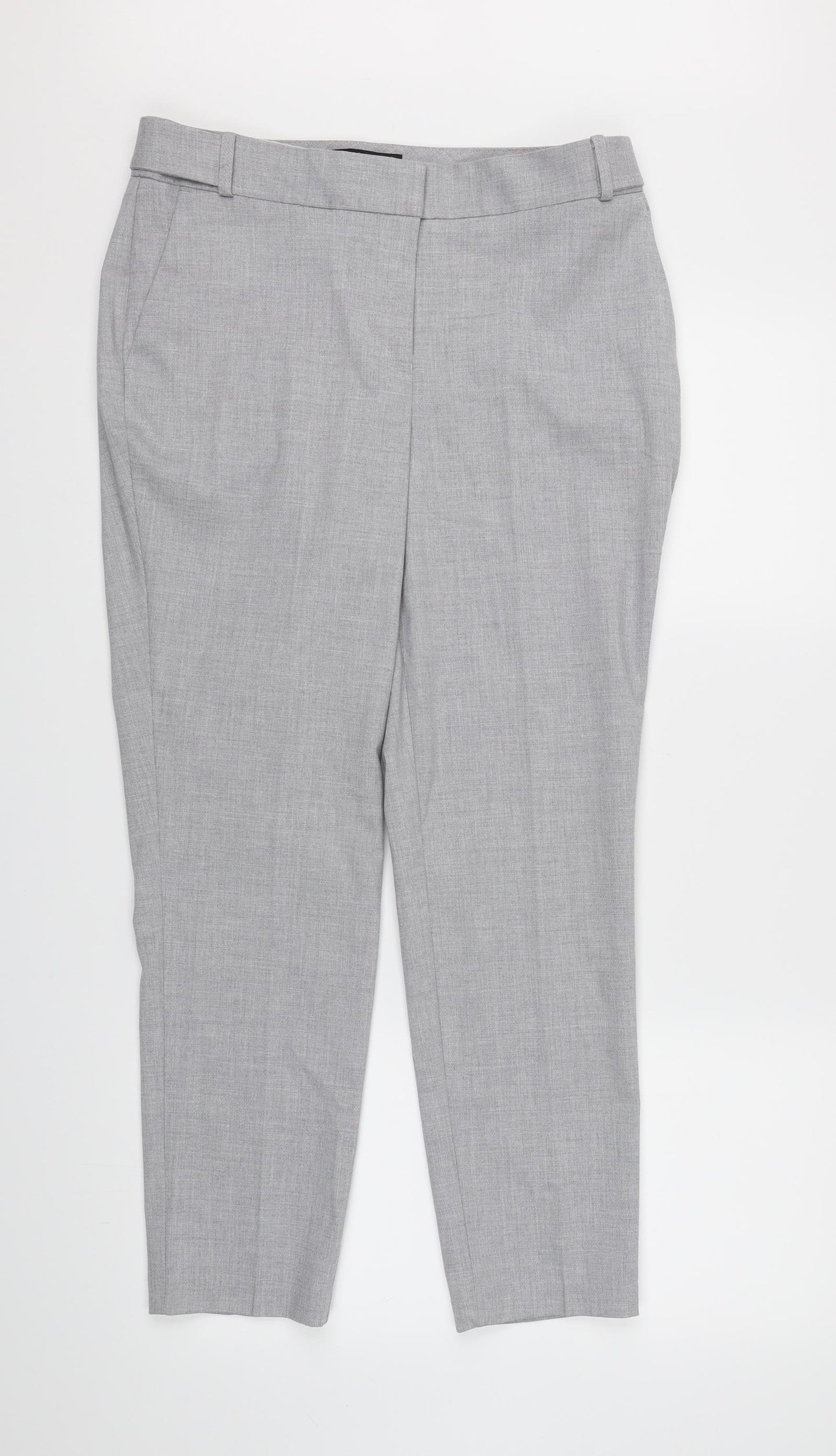 NEXT Womens Grey  Rayon Dress Pants Trousers Size 10 L26 in