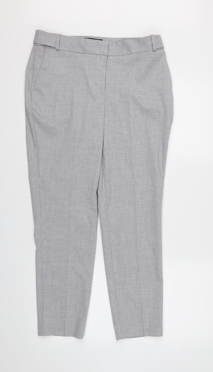 NEXT Womens Grey  Rayon Dress Pants Trousers Size 10 L26 in