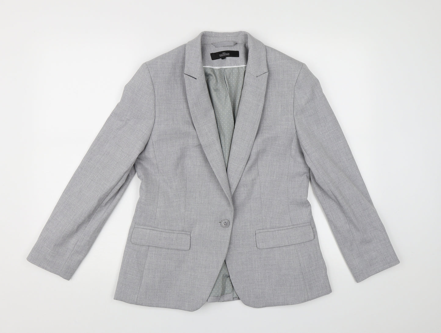 NEXT Womens Grey  Rayon Jacket Suit Jacket Size 12