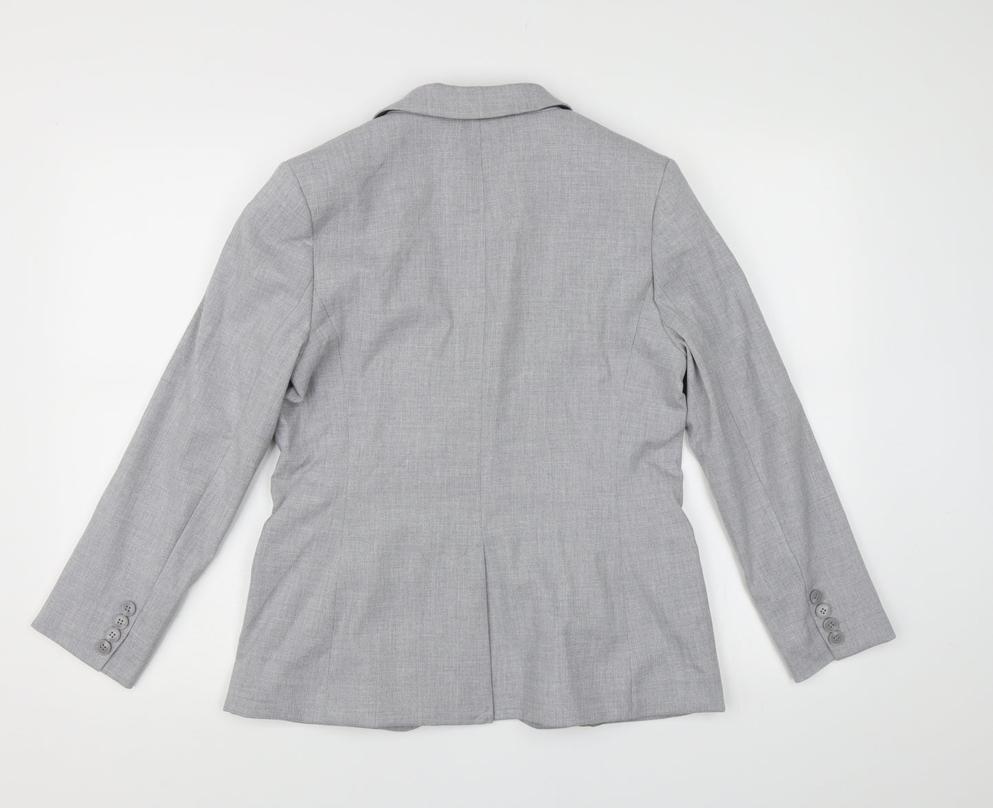 NEXT Womens Grey  Rayon Jacket Suit Jacket Size 12
