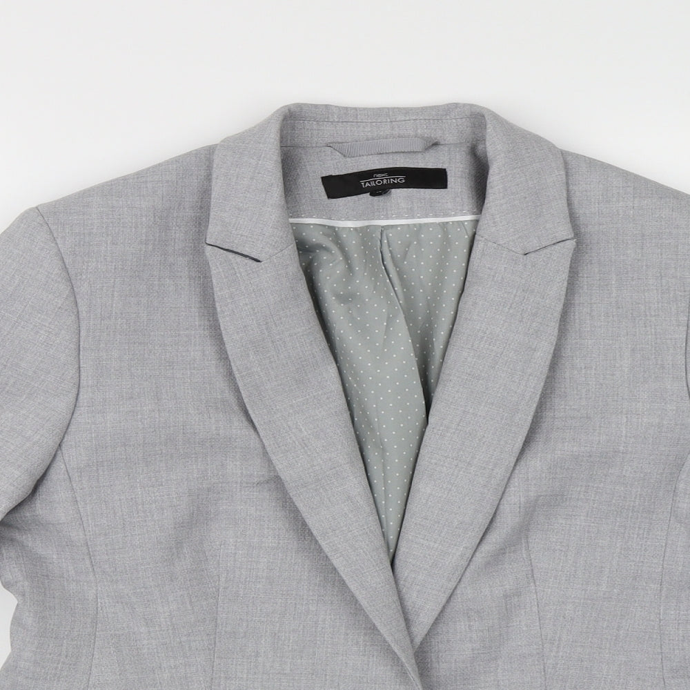 NEXT Womens Grey  Rayon Jacket Suit Jacket Size 12