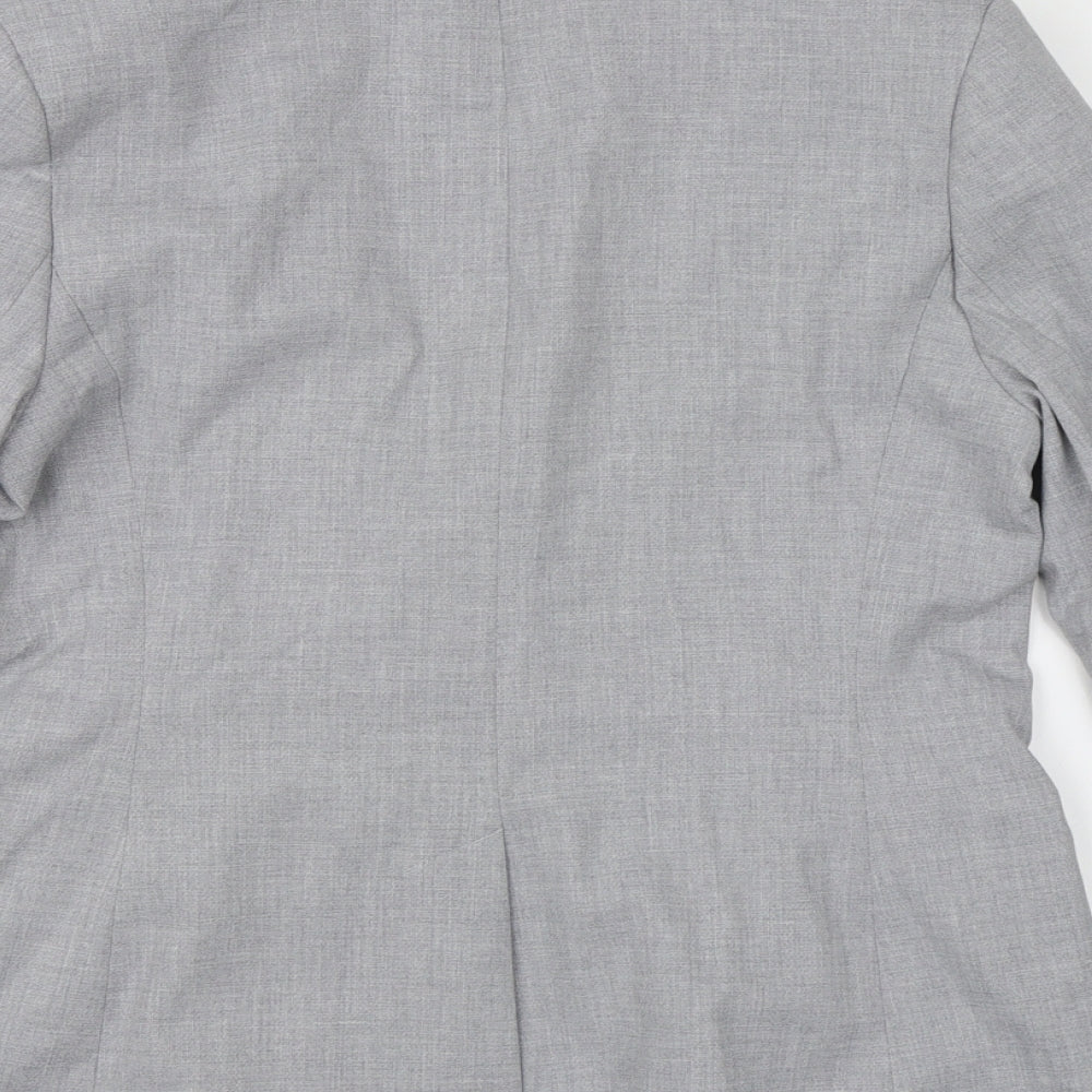 NEXT Womens Grey  Rayon Jacket Suit Jacket Size 12