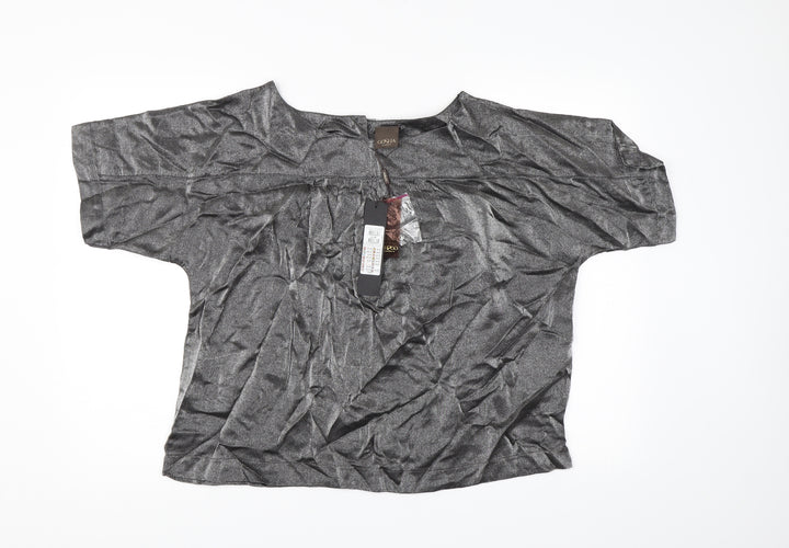 VERO MODA Womens Silver   Basic Blouse Size M