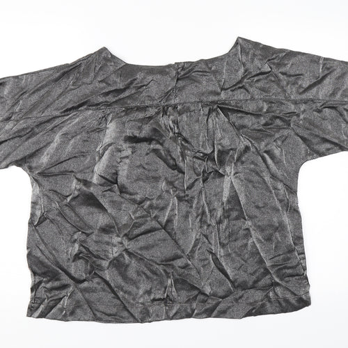 VERO MODA Womens Silver   Basic Blouse Size M