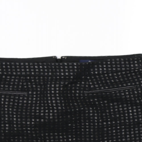 Gap Womens Black Check  A-Line Skirt Size 6