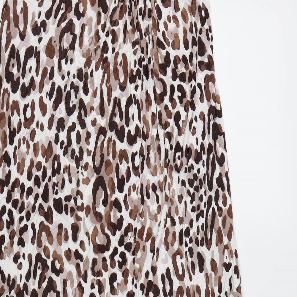 NEXT Womens Brown Animal Print  Maxi  Size 10