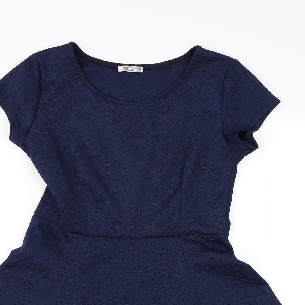 Preworn Womens Blue   T-Shirt Dress  Size L