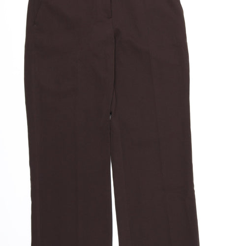 South Womens Brown  Rayon Dress Pants Trousers Size 10 L28 in