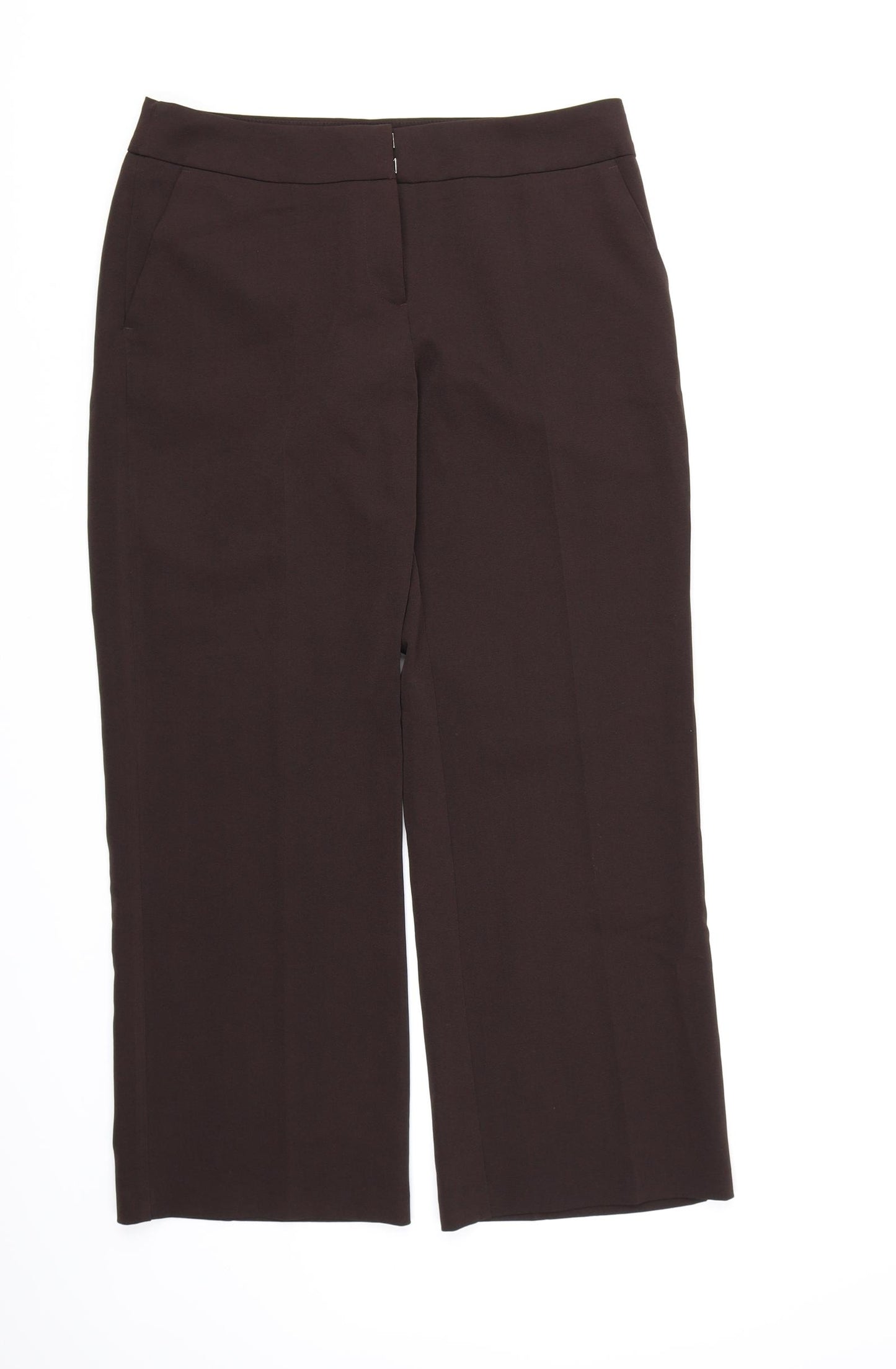 South Womens Brown  Rayon Dress Pants Trousers Size 10 L28 in