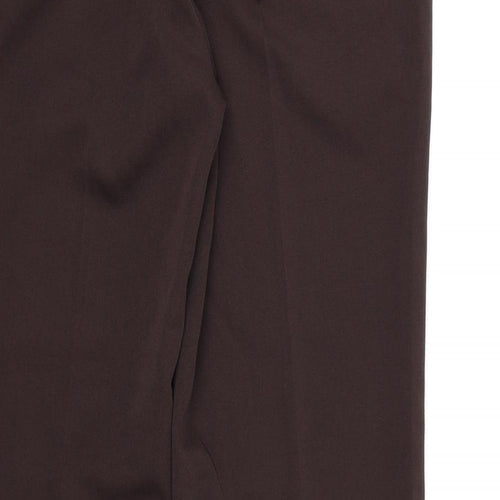 South Womens Brown  Rayon Dress Pants Trousers Size 10 L28 in