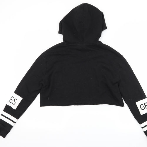 H&M Womens Black   Pullover Hoodie Size S  - Slogan