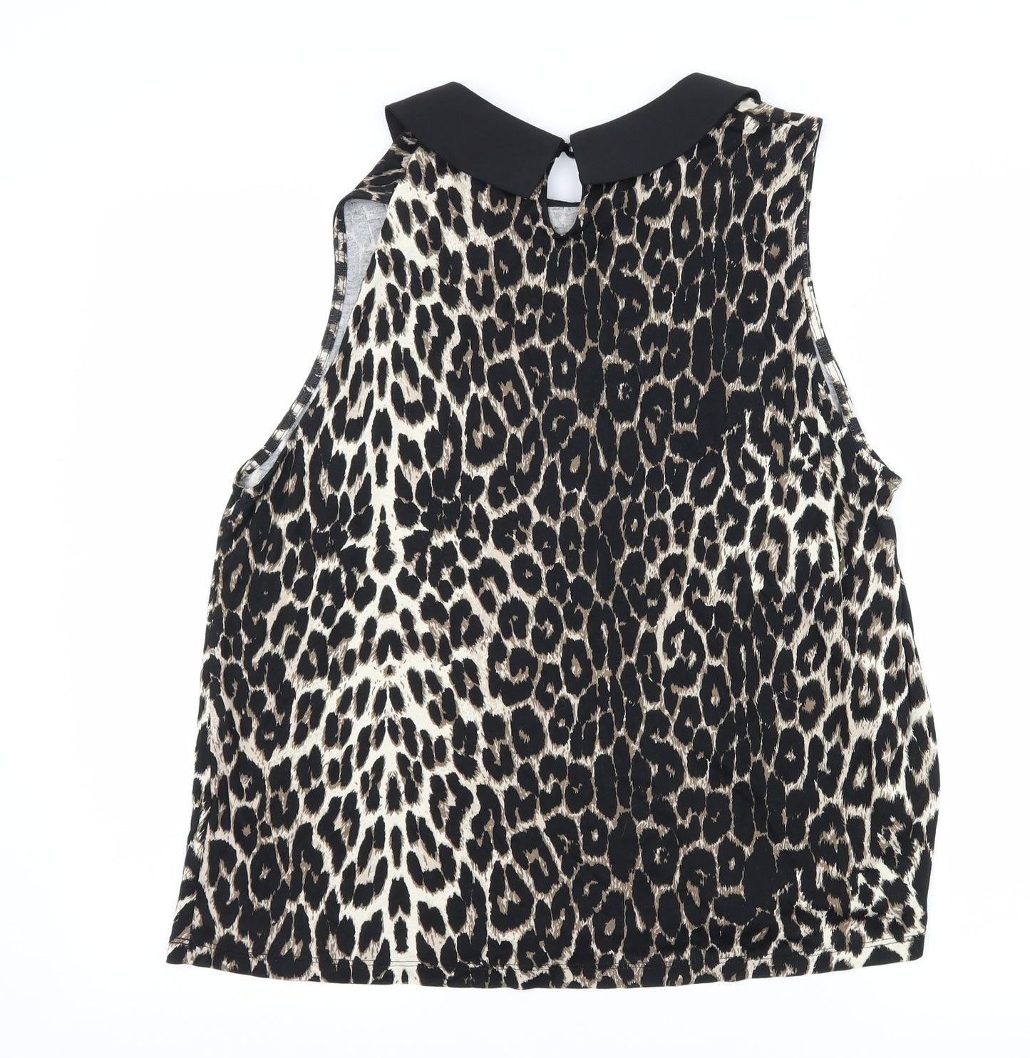 Select Womens Brown Animal Print  Basic Blouse Size 18