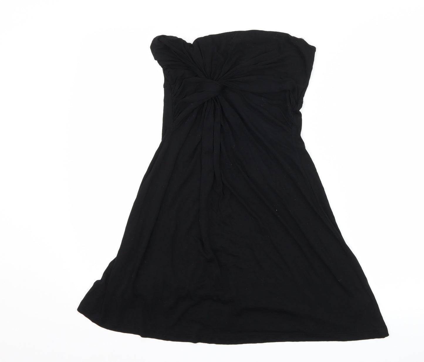 NEXT Womens Black   Basic T-Shirt Size 12  - Boob Tube