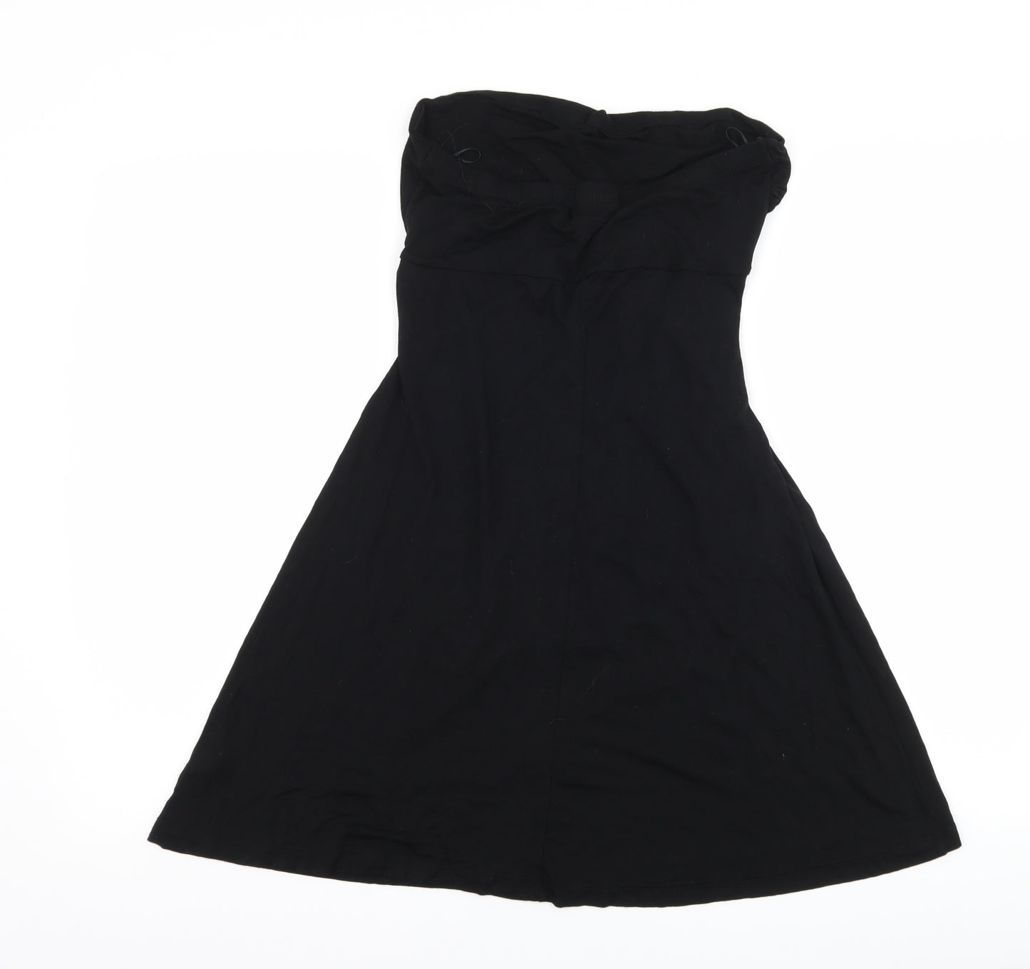 NEXT Womens Black   Basic T-Shirt Size 12  - Boob Tube