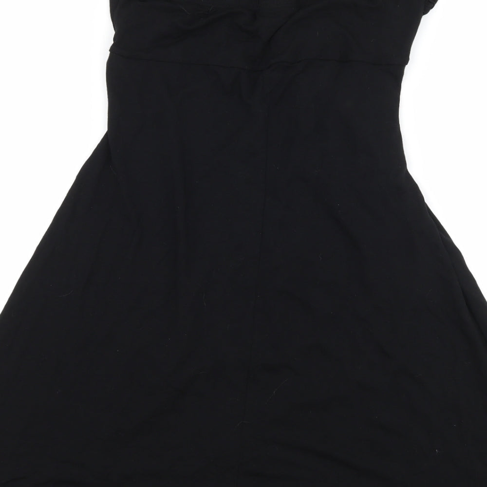 NEXT Womens Black   Basic T-Shirt Size 12  - Boob Tube