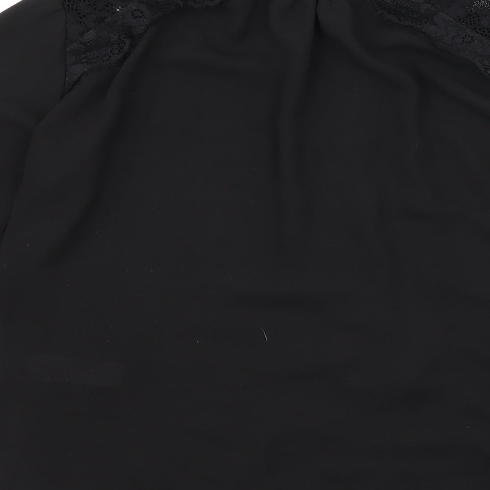 Dorothy Perkins Womens Black   Basic Button-Up Size 12