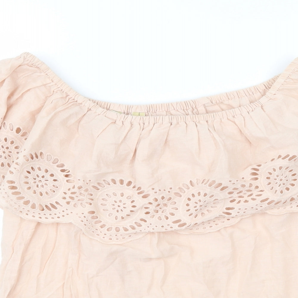 Miss Selfridge Womens Pink   Basic Blouse Size 6