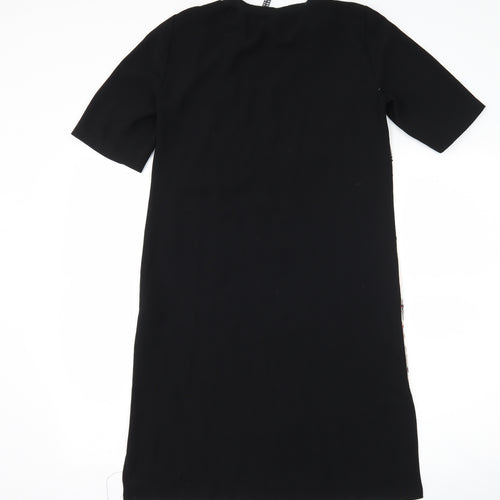 Zara Womens Black Floral  Shift  Size S