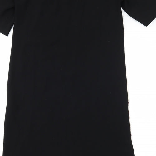 Zara Womens Black Floral  Shift  Size S