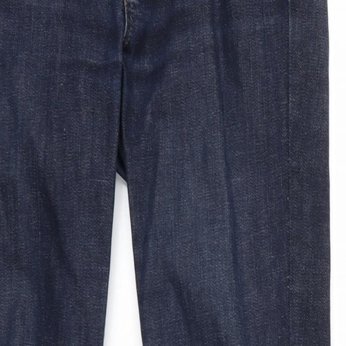 Topshop Womens Blue  Denim Straight Jeans Size 28 in L29 in