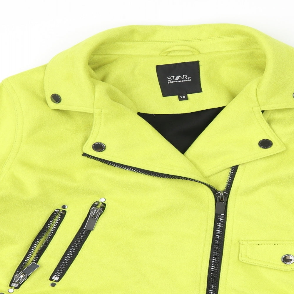 Julien Macdonald Womens Yellow   Jacket  Size 16