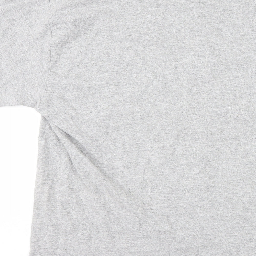 Boohoo Womens Grey   Basic T-Shirt Size L  - graphic