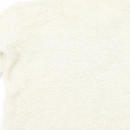 F&F Womens Ivory   Pullover Jumper Size 10  - Love heart