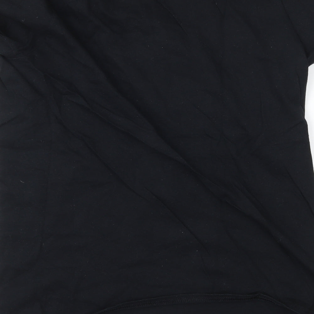 boohoo man Mens Black    T-Shirt Size S