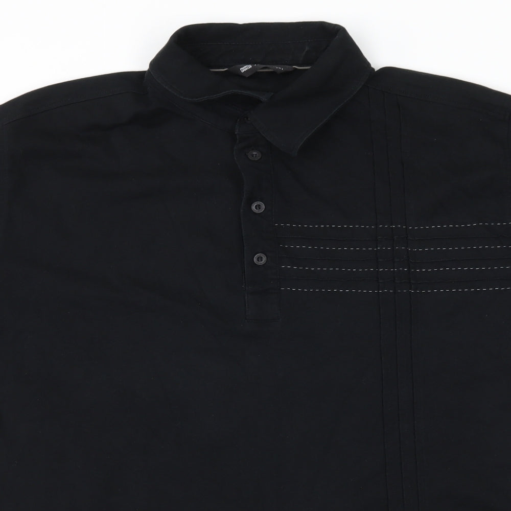 Marks and Spencer Mens Black    Polo Size L